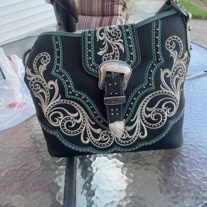 Womens Western Leather Concealed Carry Purse